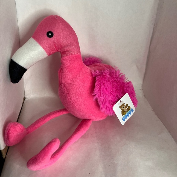 Goffa International PINK FLAMINGO Stuffed Animal PLUSH TOY New w/Tags - Picture 1 of 4